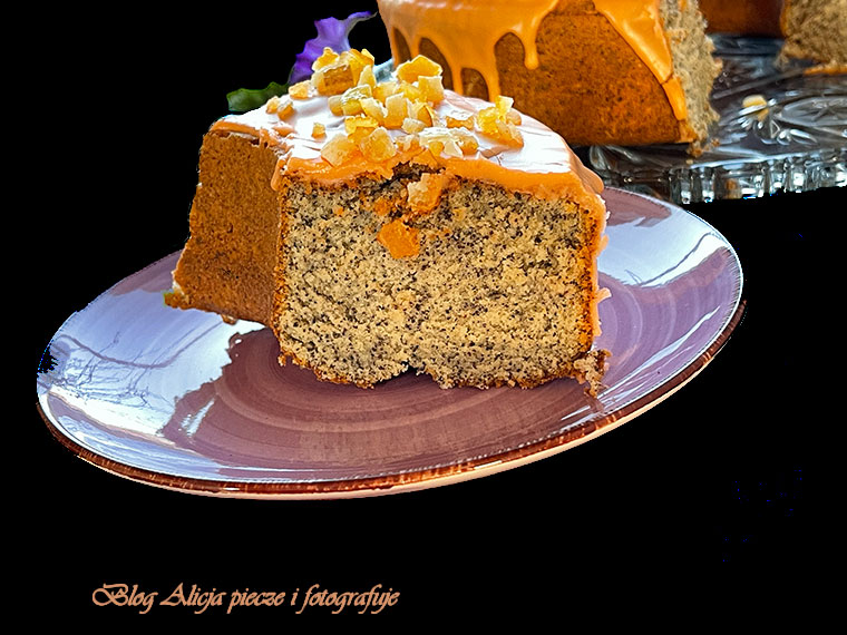 Makowa babka z białek