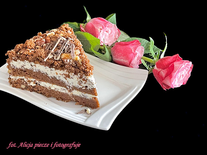 Orzechowy tort czekoladowy