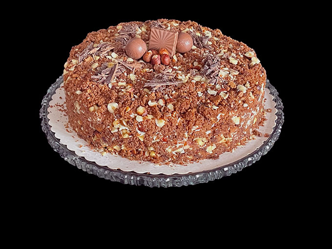 Orzechowy tort czekoladowy