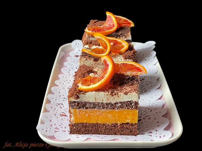 Blutorangentorte - pomarańczowy tort
