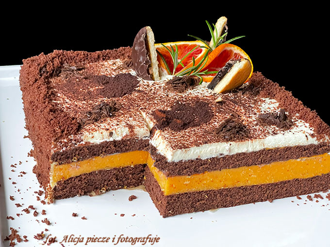 Blutorangentorte - pomarańczowy tort