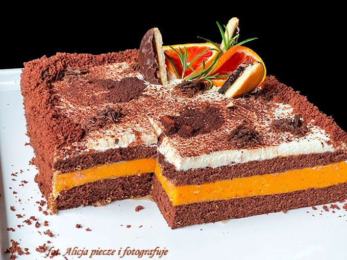 Blutorangentorte – pomarańczowy tort